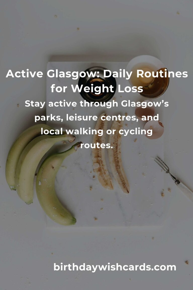 Transform Your Life: Daily Habits for Weight Loss in Glasgow