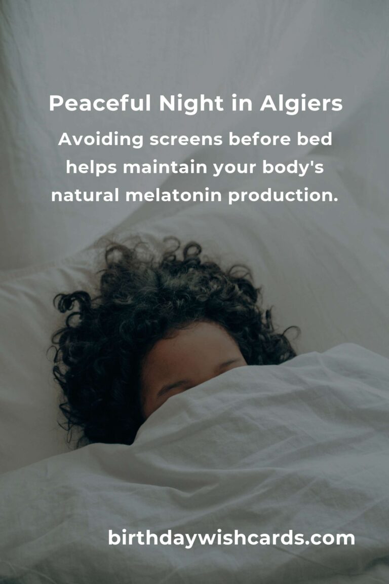 Transform Your Nights: Daily Habits for Better Sleep Quality in Algiers