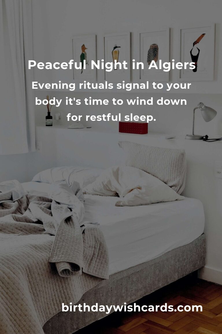 Transform Your Nights: Daily Habits for Better Sleep Quality in Algiers