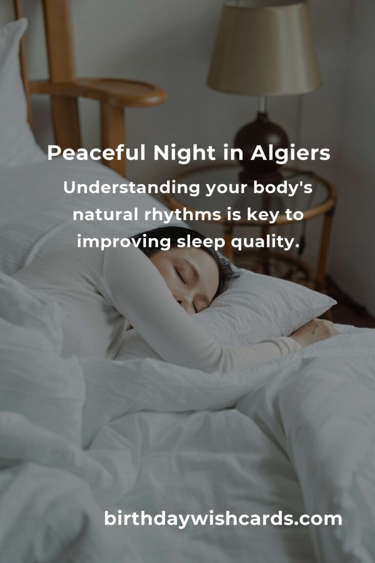 Transform Your Nights: Daily Habits for Better Sleep Quality in Algiers