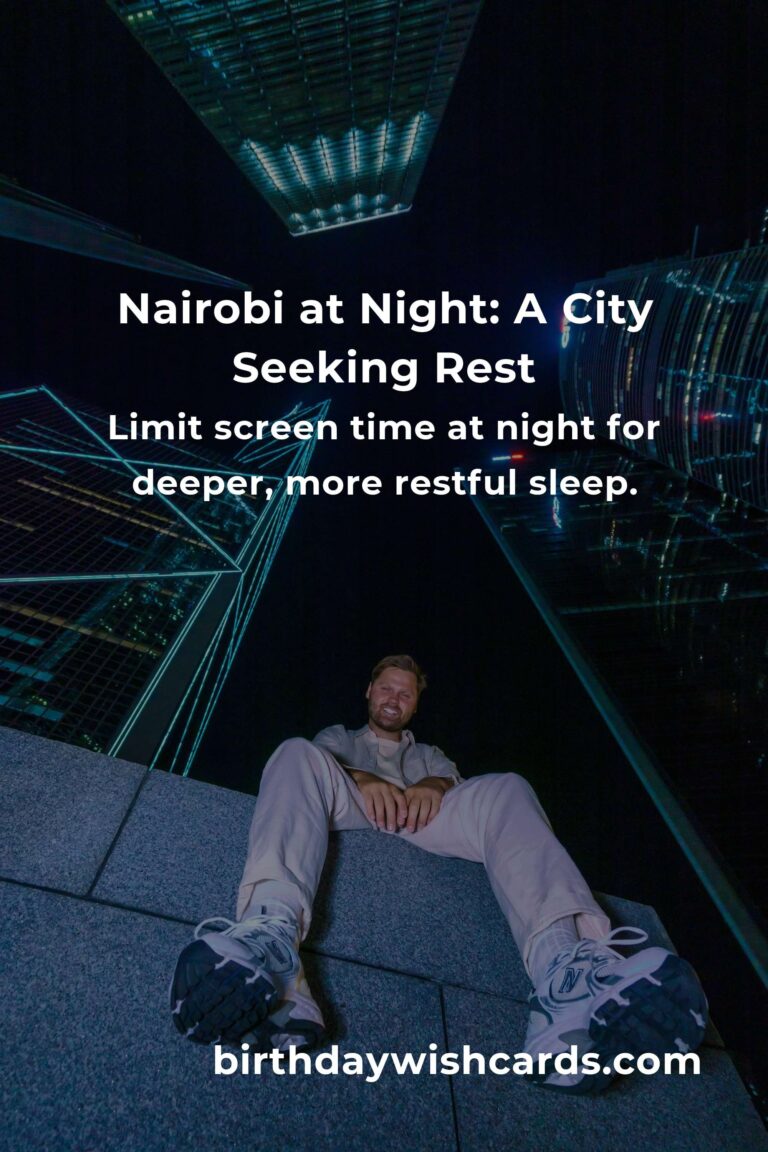 Transform Your Nights: Daily Habits for Better Sleep Quality in Nairobi