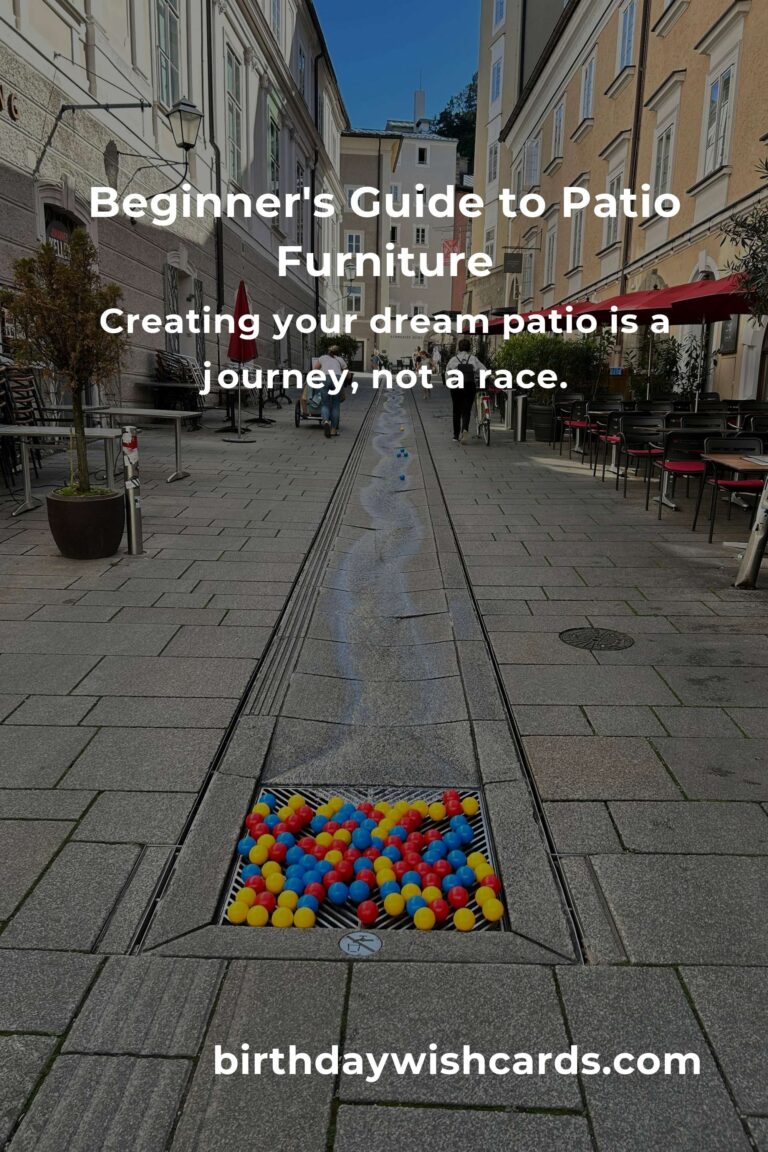 Transform Your Outdoor Space: Heartfelt Patio Furniture Ideas for Beginners