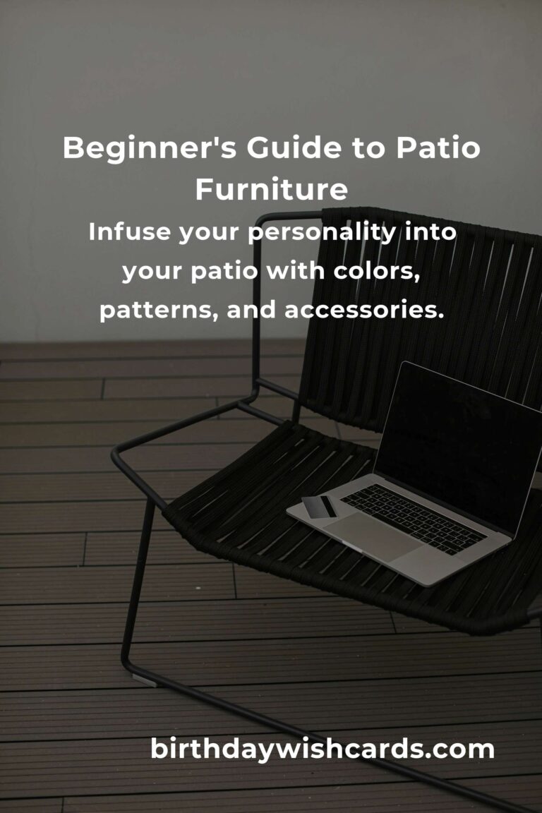Transform Your Outdoor Space: Heartfelt Patio Furniture Ideas for Beginners
