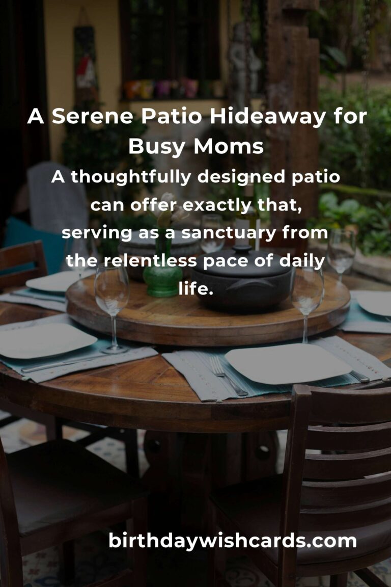 Transform Your Patio: Comforting Furniture Ideas for Every Busy Mom