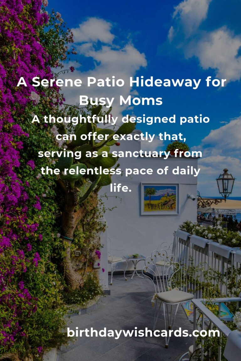 Transform Your Patio: Comforting Furniture Ideas for Every Busy Mom