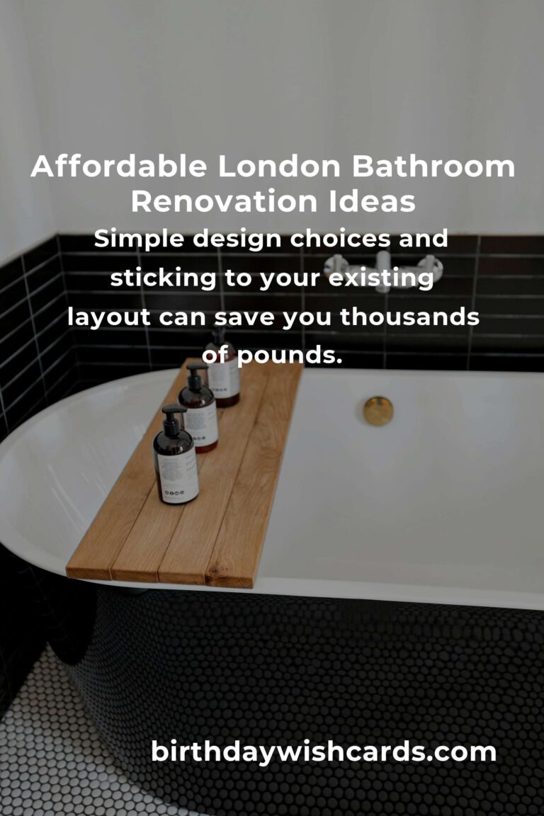 Transform Your Space: How to Build a Bathroom Renovation on a Budget in London