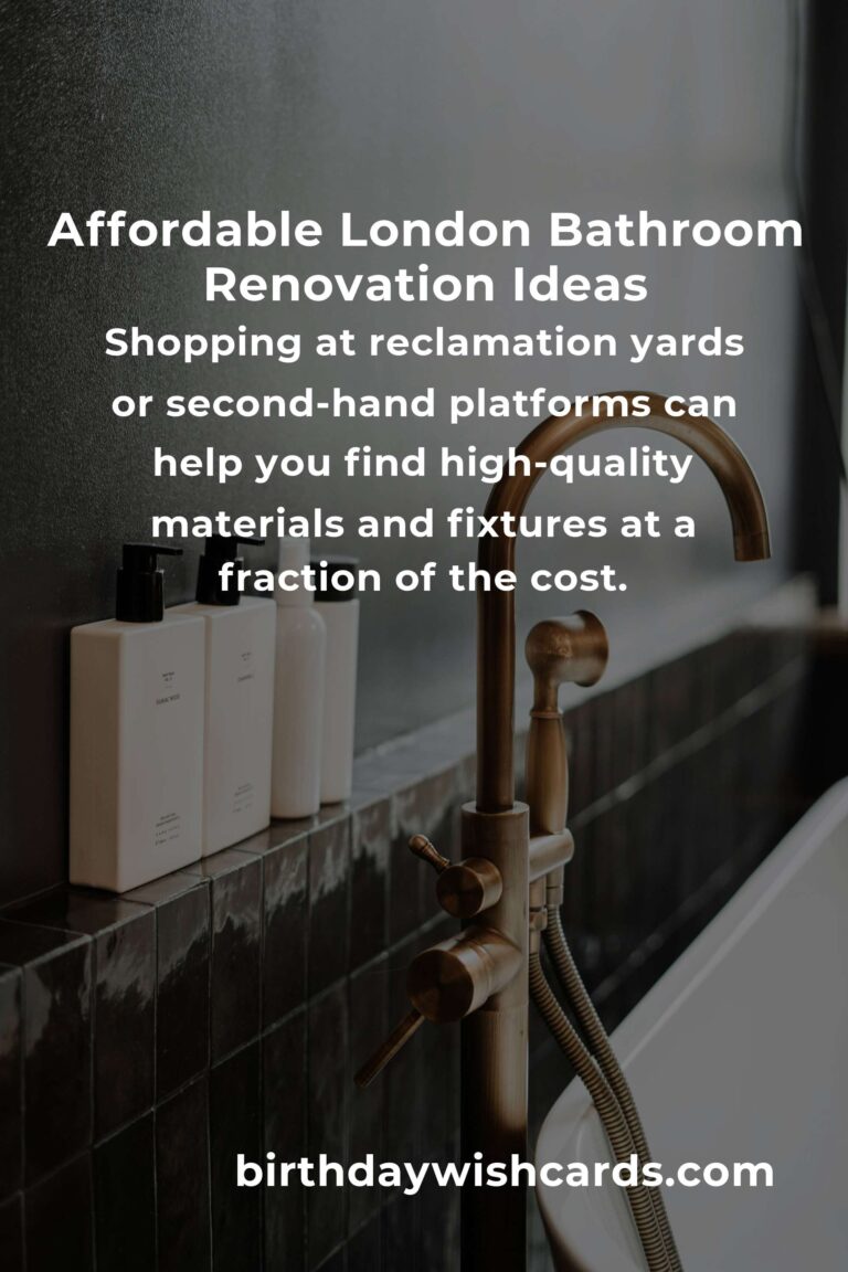 Transform Your Space: How to Build a Bathroom Renovation on a Budget in London