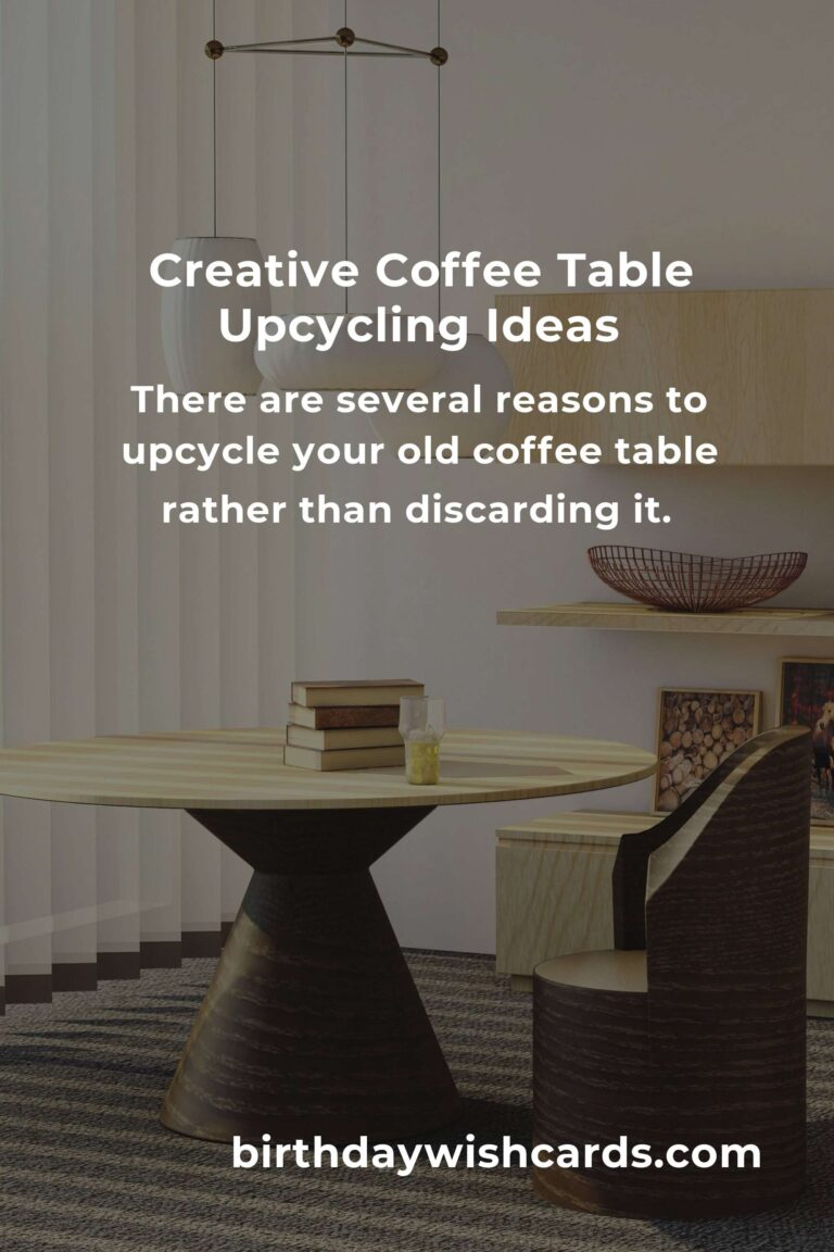Transform Your Space: Upcycle Your Old Coffee Table
