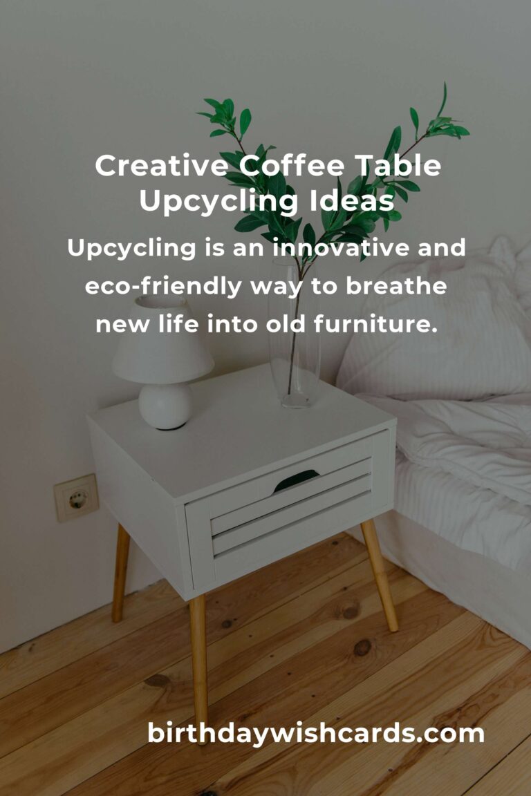 Transform Your Space: Upcycle Your Old Coffee Table