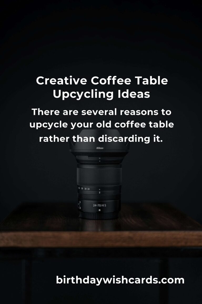 Transform Your Space: Upcycle Your Old Coffee Table