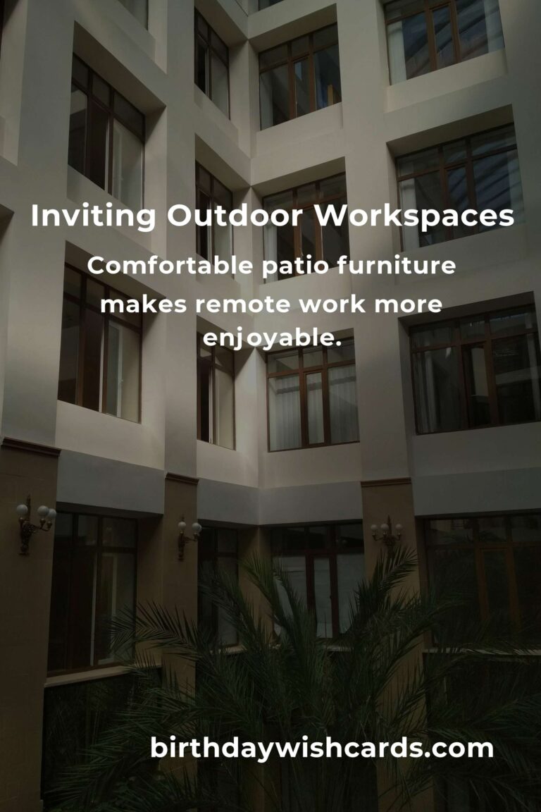 Transform Your Workday: Inspiring Patio Furniture Ideas for Remote Workers