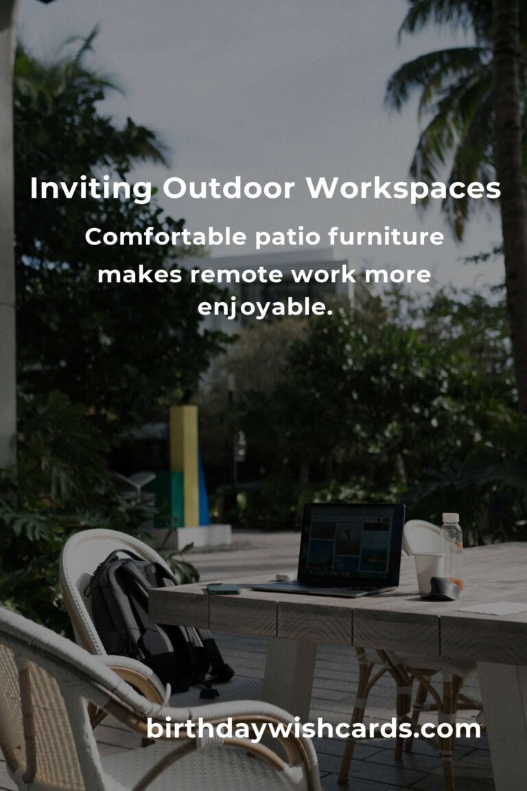Transform Your Workday: Inspiring Patio Furniture Ideas for Remote Workers