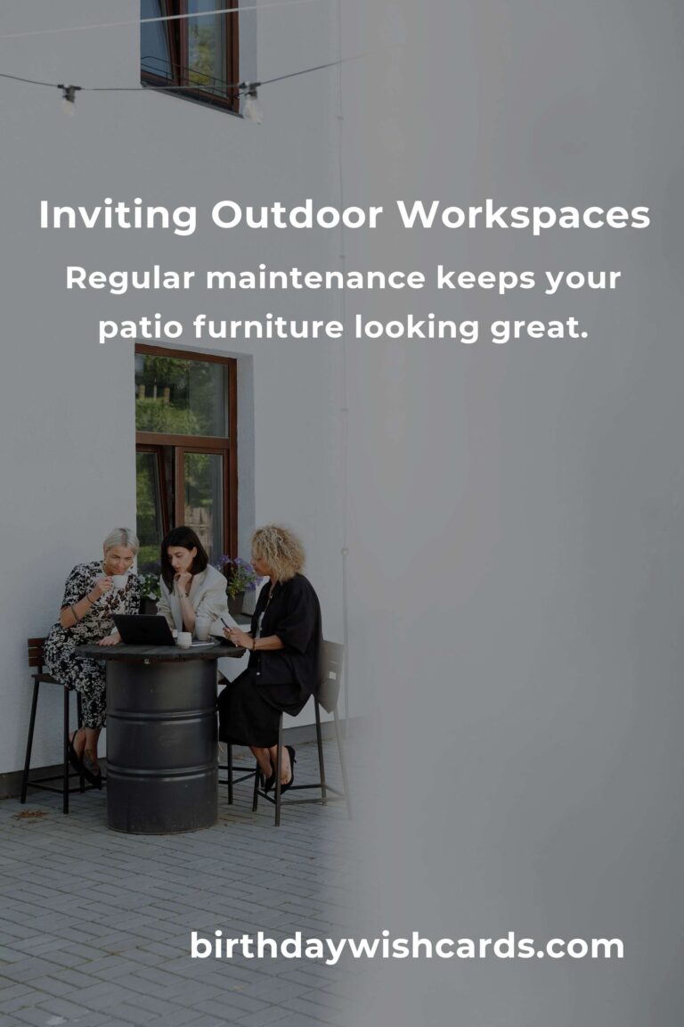 Transform Your Workday: Inspiring Patio Furniture Ideas for Remote Workers
