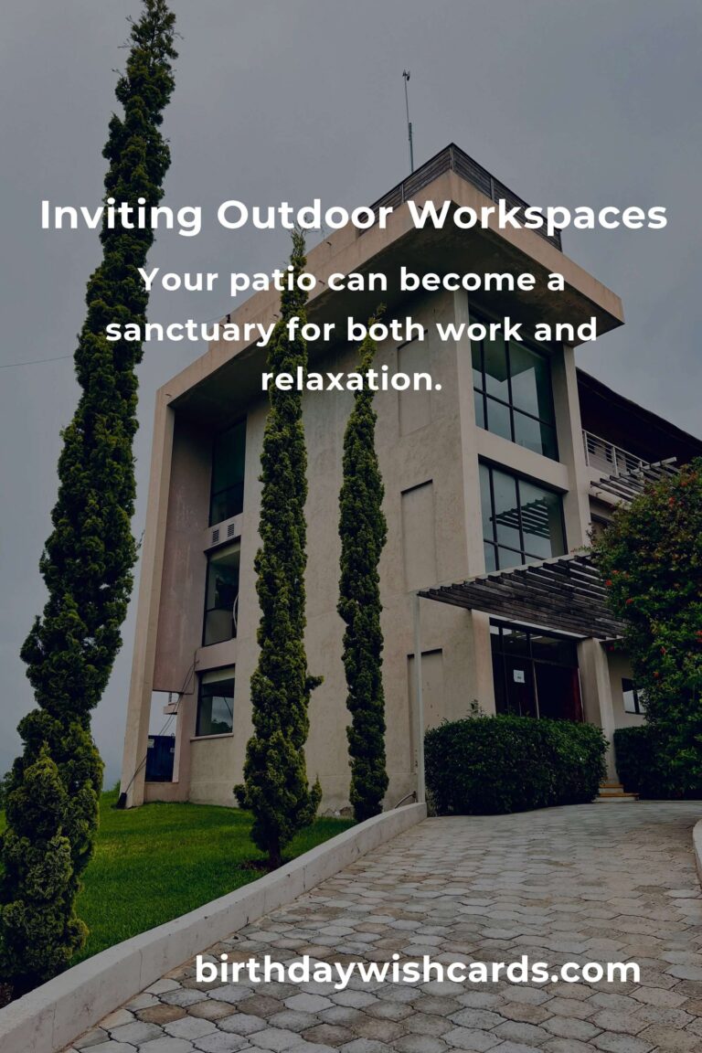 Transform Your Workday: Inspiring Patio Furniture Ideas for Remote Workers