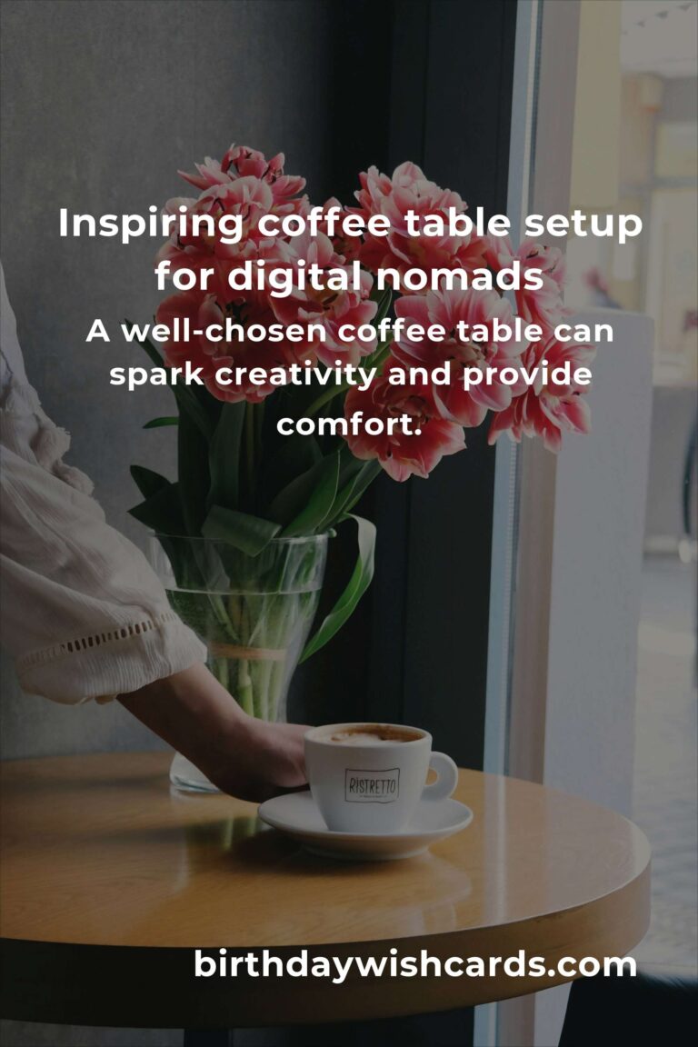 Transform Your Workspace: Creative Coffee Table Ideas for Digital Nomads
