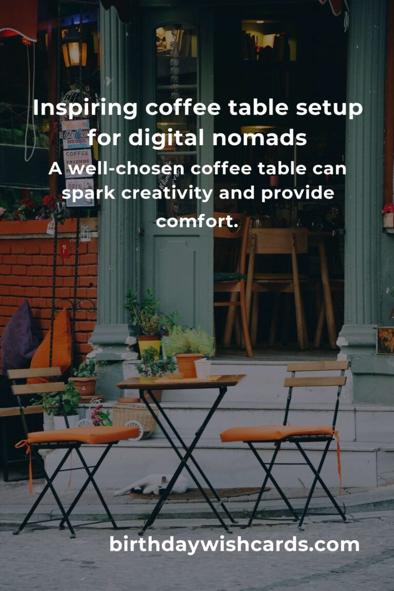 Transform Your Workspace: Creative Coffee Table Ideas for Digital Nomads