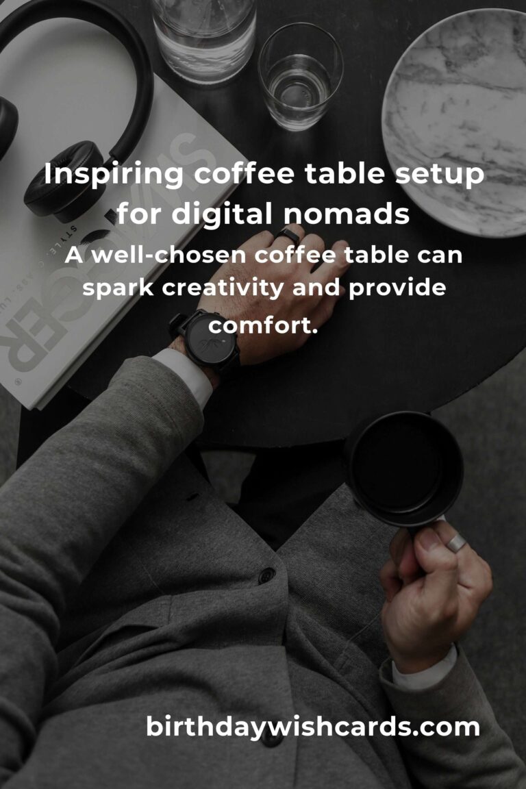 Transform Your Workspace: Creative Coffee Table Ideas for Digital Nomads