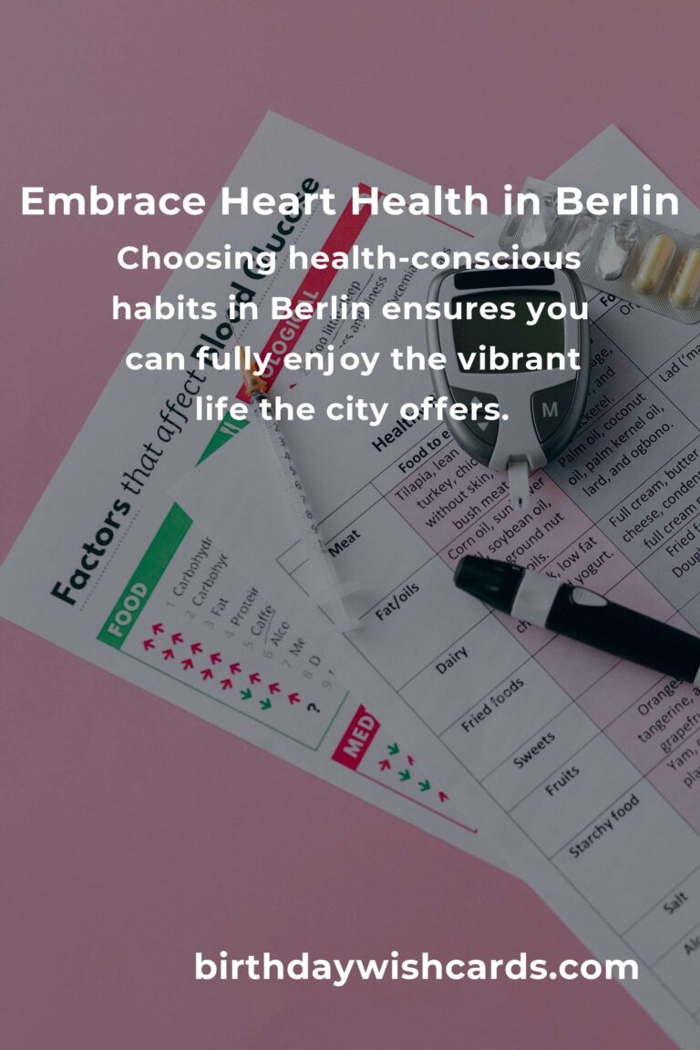 Transforming Your Heart Health: Daily Habits for Managing Cholesterol in Berlin