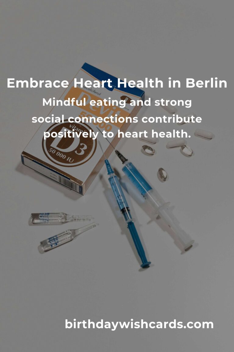 Transforming Your Heart Health: Daily Habits for Managing Cholesterol in Berlin