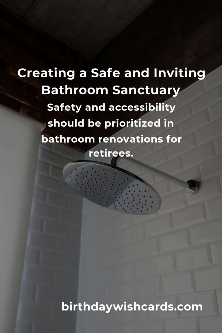 Transforming Your Sanctuary: Heartfelt Bathroom Renovation Ideas for Retirees