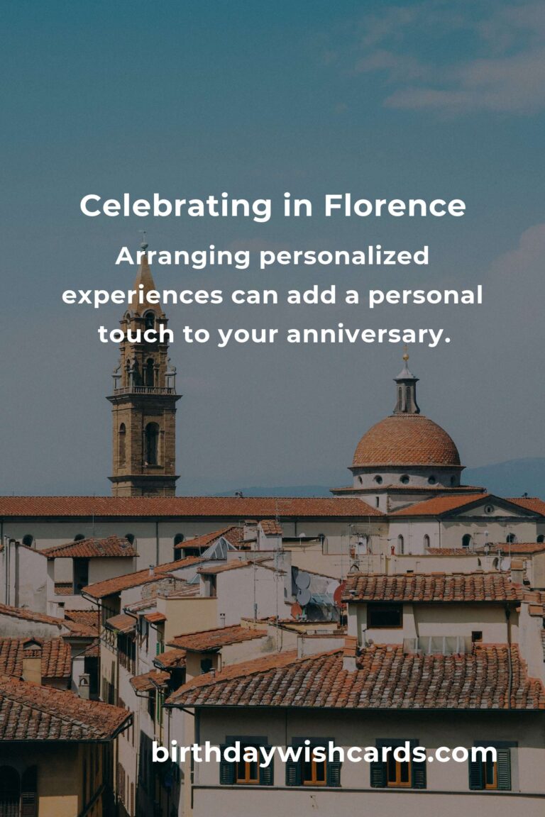 Ultimate Career Anniversary Planning Guide in Florence