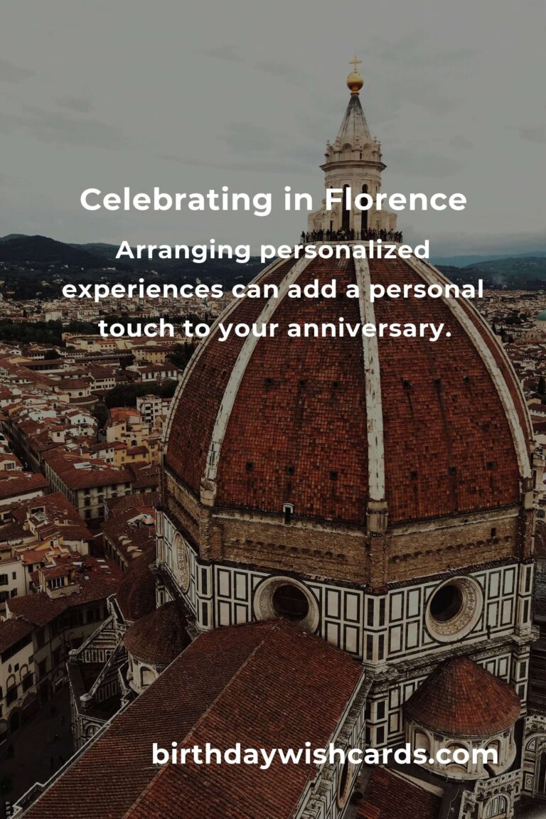 Ultimate Career Anniversary Planning Guide in Florence