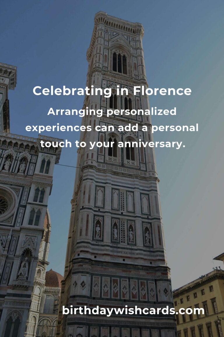Ultimate Career Anniversary Planning Guide in Florence