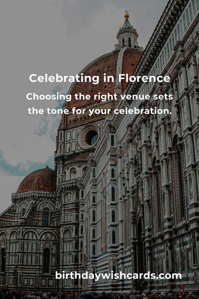 Ultimate Career Anniversary Planning Guide in Florence