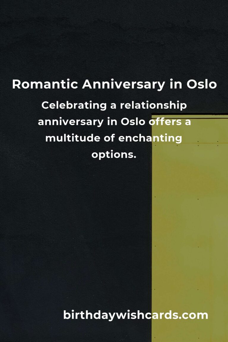 Ultimate Relationship Anniversary Planning Guide in Oslo