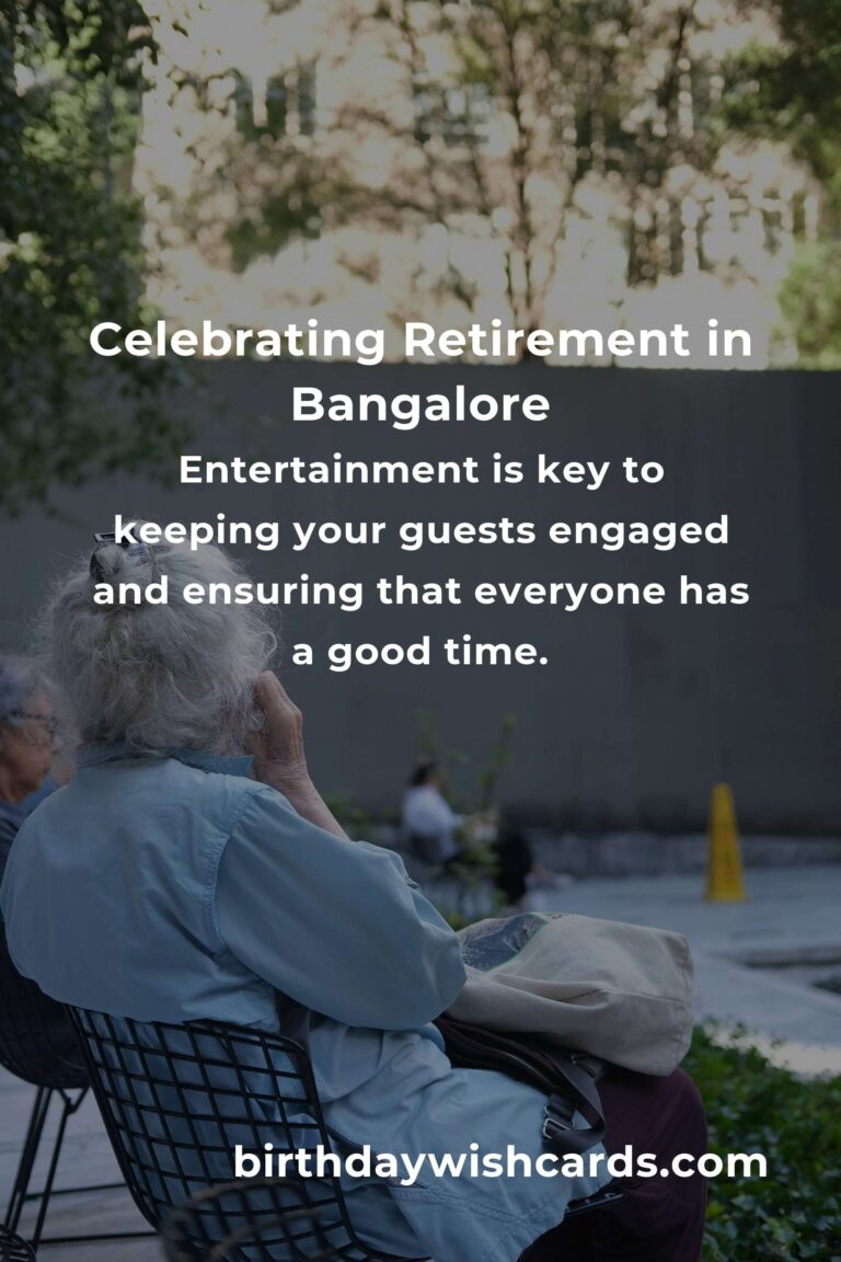 Ultimate Retirement Anniversary Planning Guide in Bangalore