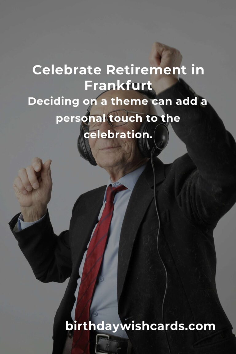 Ultimate Retirement Anniversary Planning Guide in Frankfurt