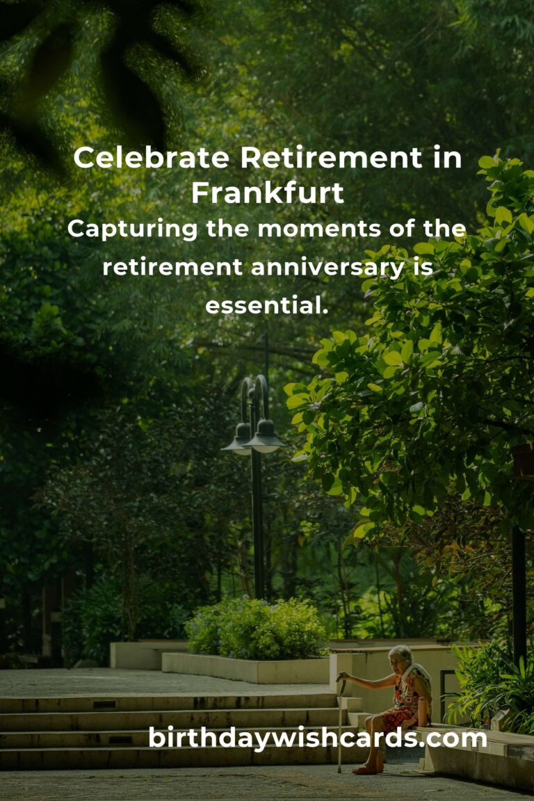 Ultimate Retirement Anniversary Planning Guide in Frankfurt