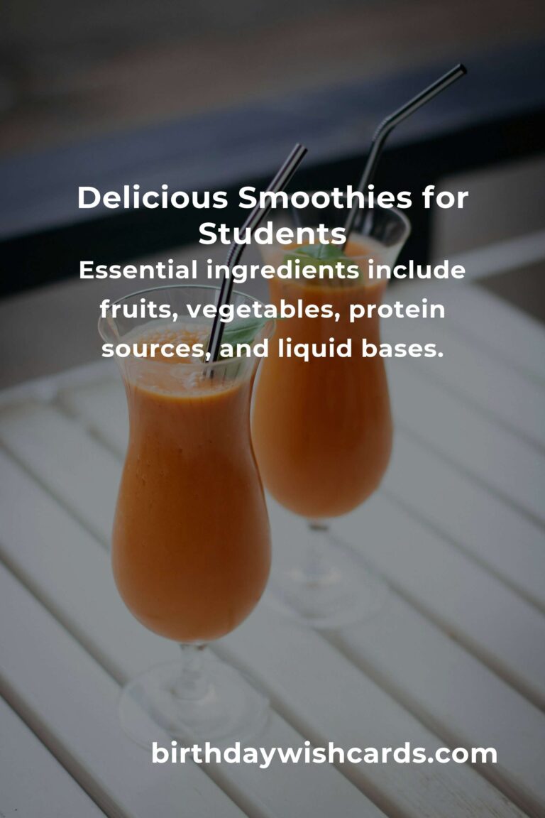 Ultimate Smoothie Recipes Guide for College Students