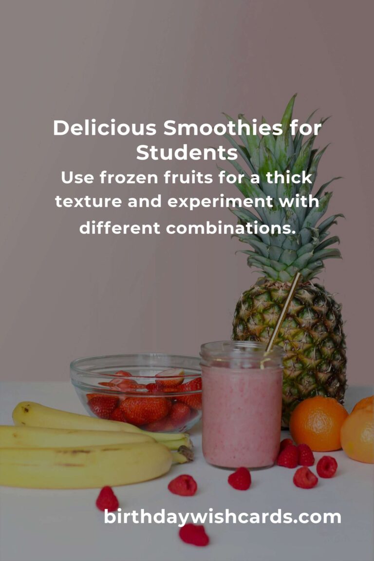 Ultimate Smoothie Recipes Guide for College Students