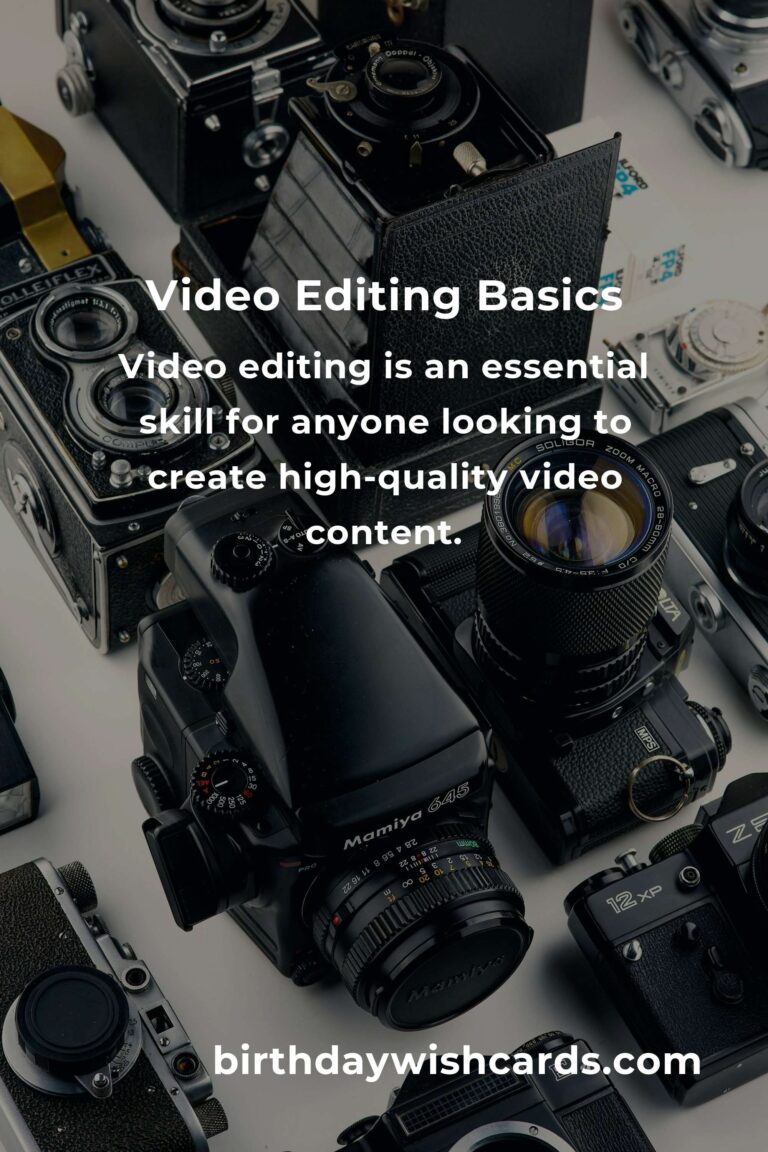 Ultimate Video Editing Tutorial for Beginners: Master the Basics