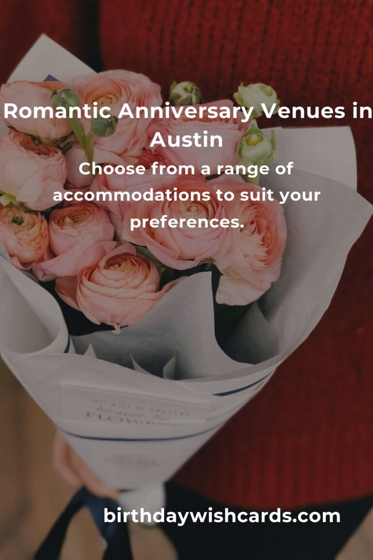 Ultimate Wedding Anniversary Planning Guide in Austin