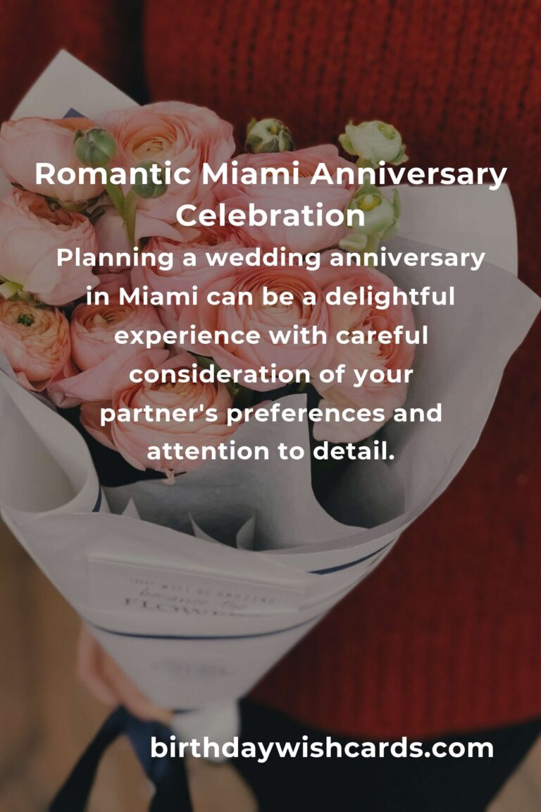 Ultimate Wedding Anniversary Planning Guide in Miami