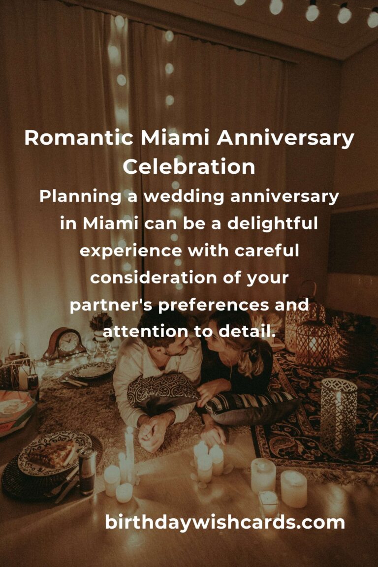 Ultimate Wedding Anniversary Planning Guide in Miami
