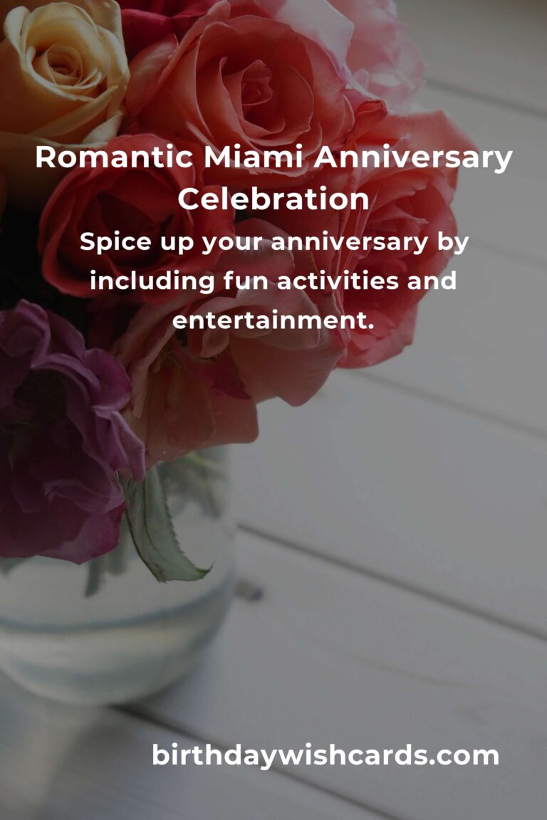 Ultimate Wedding Anniversary Planning Guide in Miami