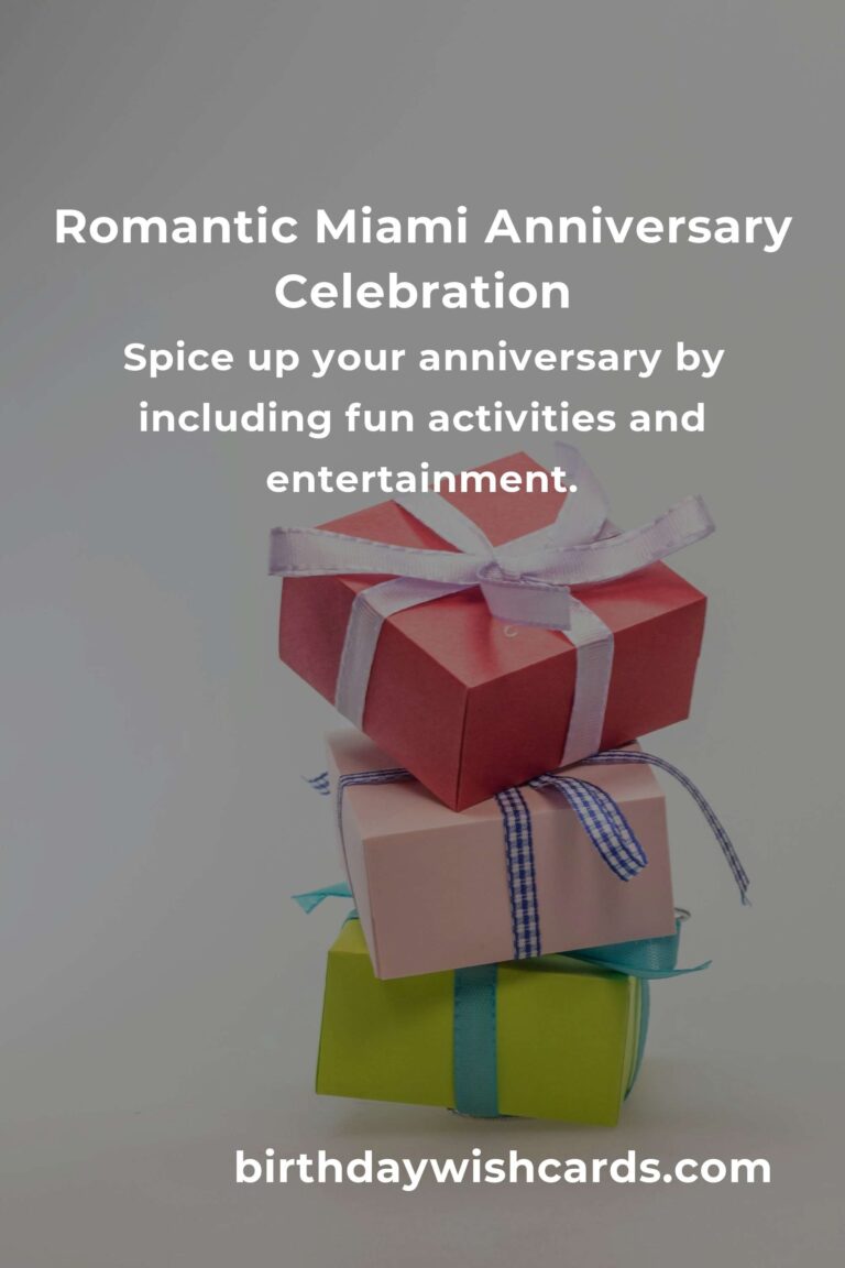 Ultimate Wedding Anniversary Planning Guide in Miami