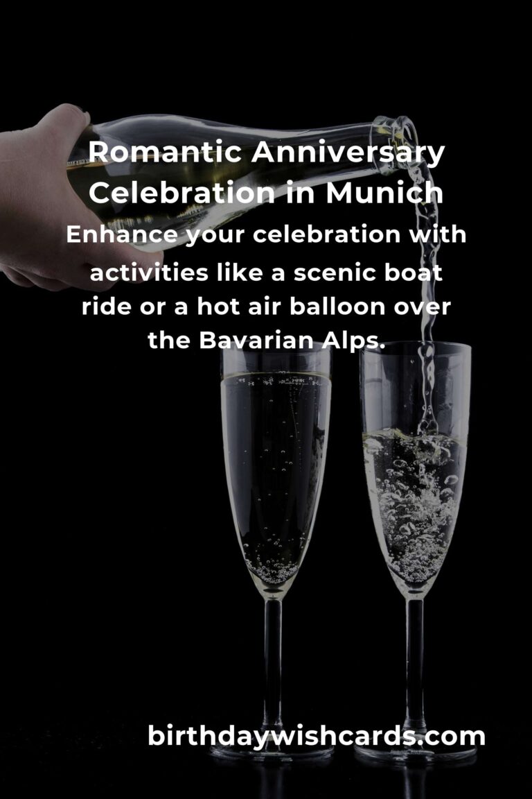 Ultimate Wedding Anniversary Planning Guide in Munich