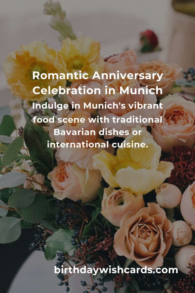 Ultimate Wedding Anniversary Planning Guide in Munich