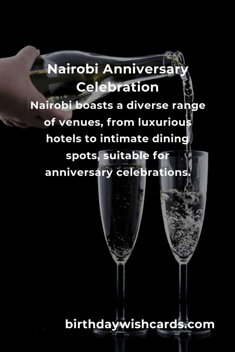 Ultimate Wedding Anniversary Planning Guide in Nairobi