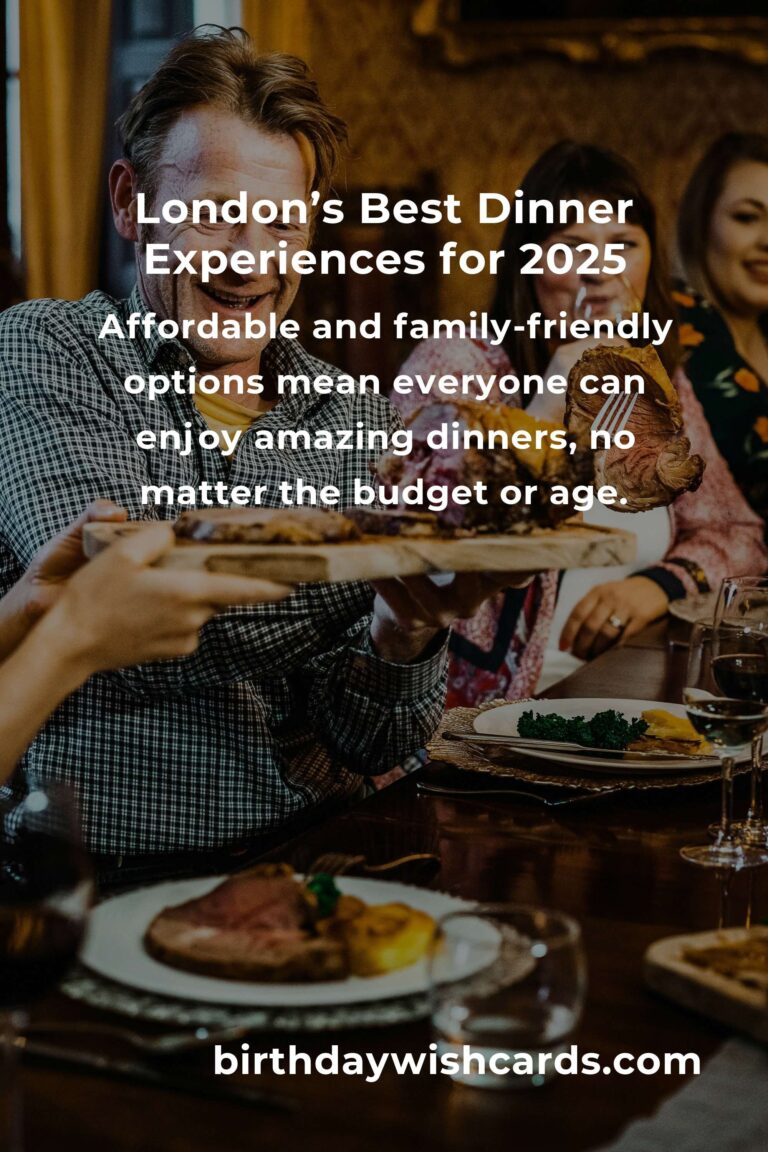 Unforgettable Dinner Ideas in London for 2025: Savor the City’s Culinary Renaissance