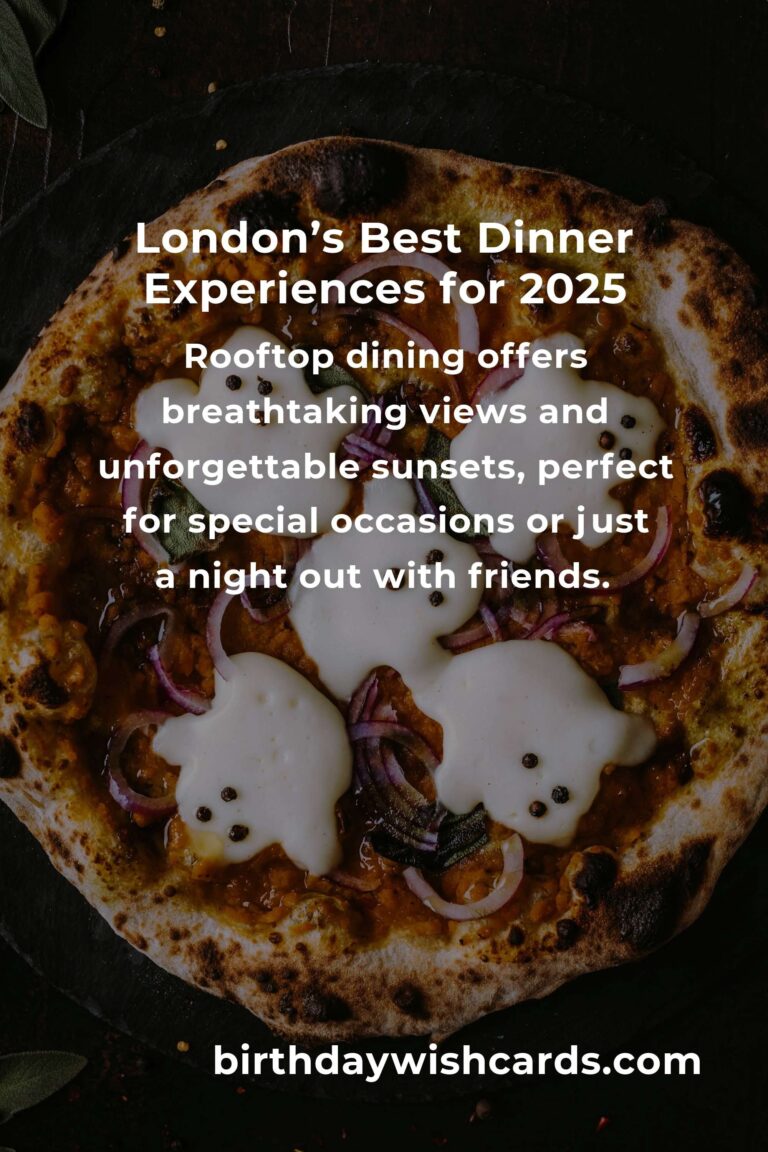 Unforgettable Dinner Ideas in London for 2025: Savor the City’s Culinary Renaissance