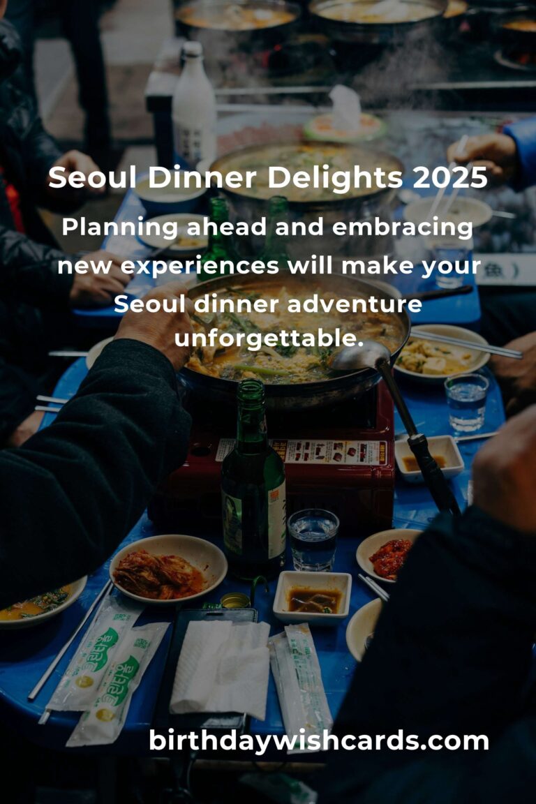 Unforgettable Dinner Ideas in Seoul for 2025: A Culinary Adventure Awaits