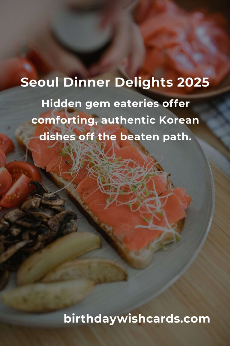 Unforgettable Dinner Ideas in Seoul for 2025: A Culinary Adventure Awaits