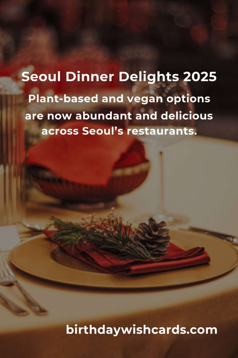 Unforgettable Dinner Ideas in Seoul for 2025: A Culinary Adventure Awaits