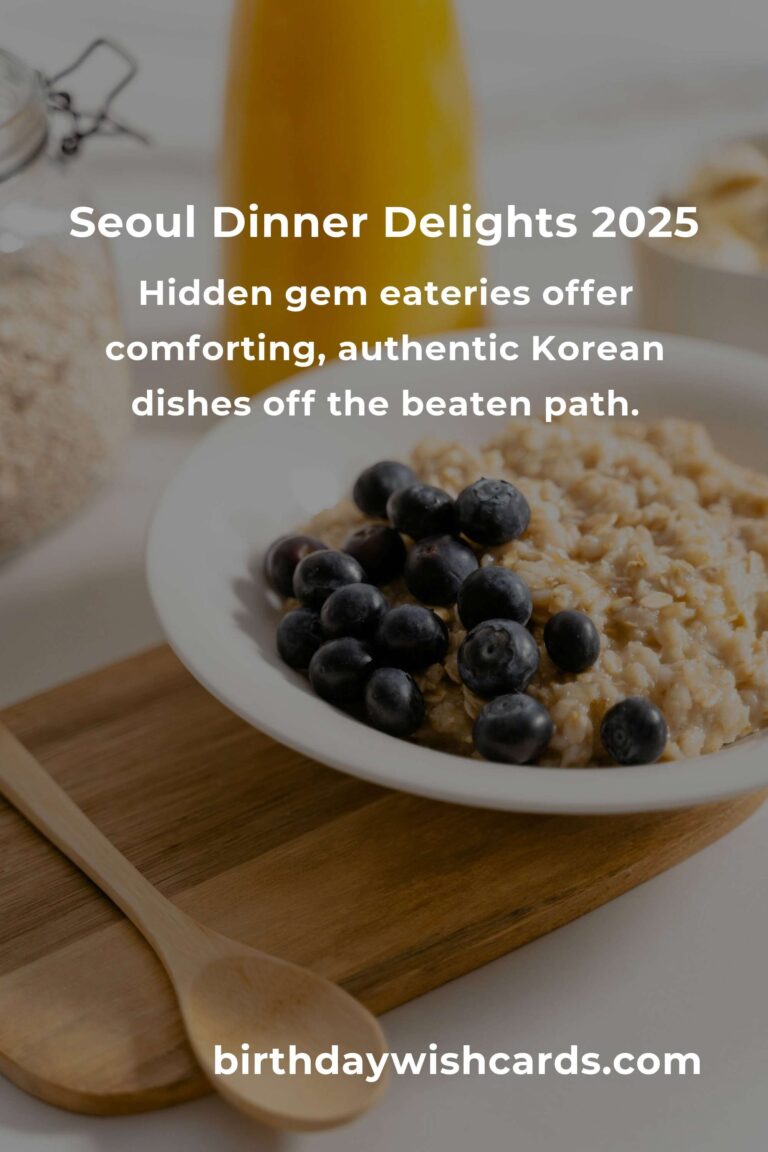 Unforgettable Dinner Ideas in Seoul for 2025: A Culinary Adventure Awaits