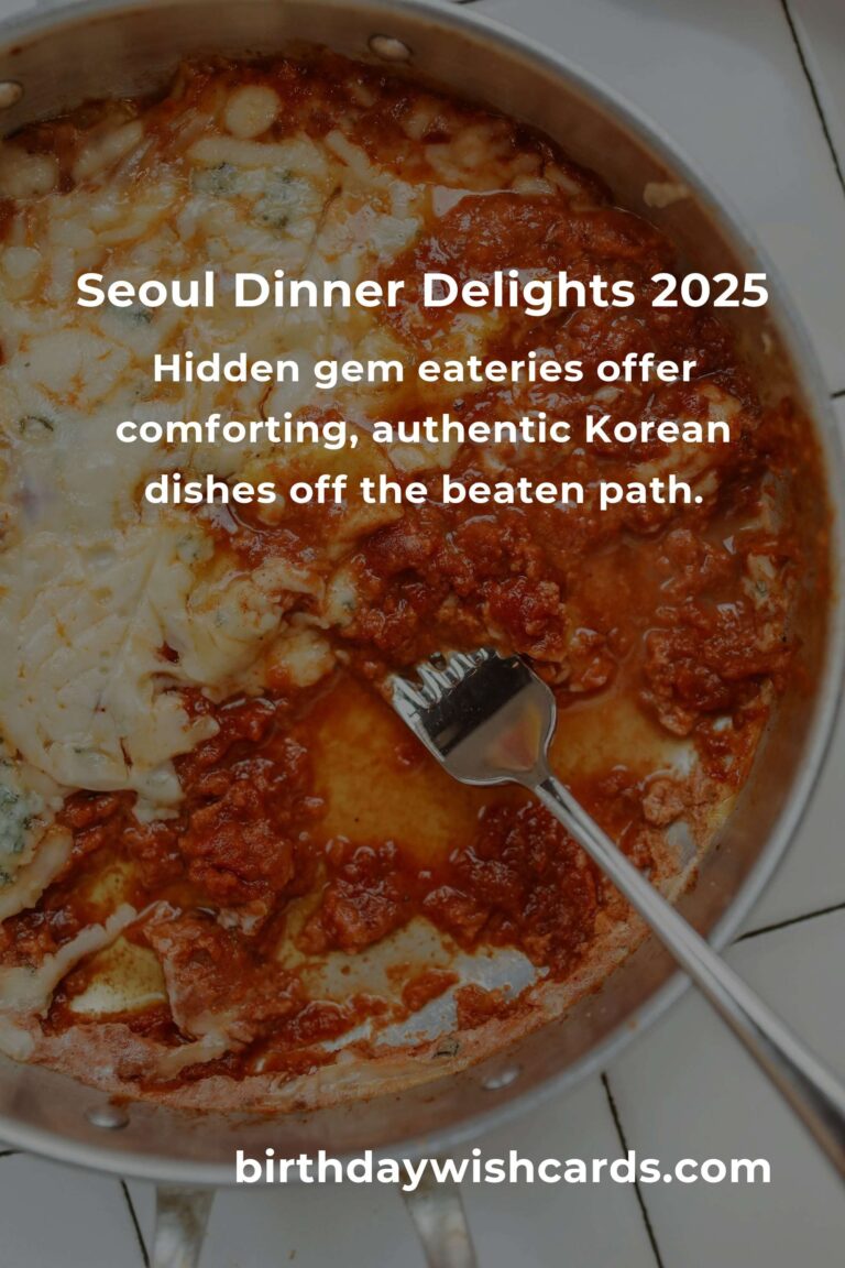 Unforgettable Dinner Ideas in Seoul for 2025: A Culinary Adventure Awaits
